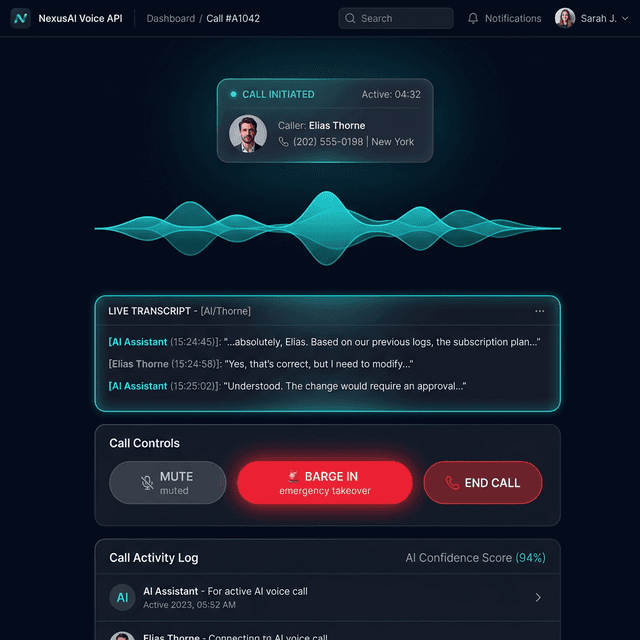 AI Voice Call Interface